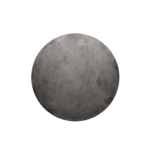 Tapis rond tufté mèches rases (15mm) gris anthracite 80 D