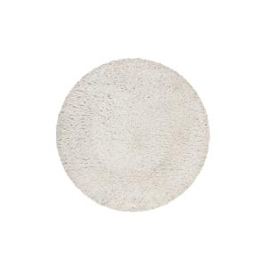 Tapis rond uni blanc beige 100% de matière recyclée 120 rd.…