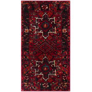 Tapis Rouge/Multicolore 61 X 91 cm