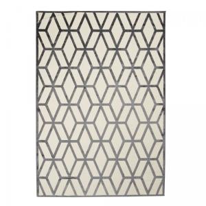 Tapis salon 120x160 Lav 30°C en viscose ecru