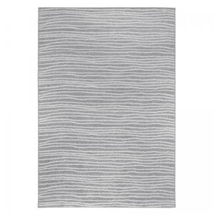 Tapis salon 120x170 cm tissé gris