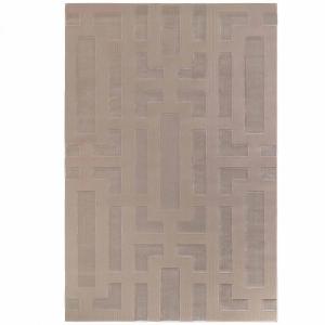 Tapis salon 120x170cm Beige Géométrique
