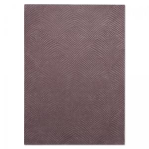 Tapis salon 120x180 cm tufté main en laine bordeaux