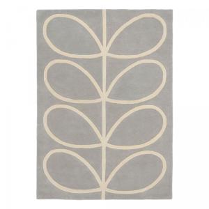 Tapis salon 120x180 cm tufté main en laine gris
