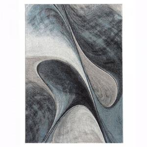 Tapis Salon 160x160 carre Bleu