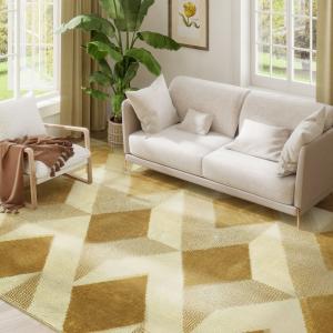 Tapis salon 230 x 160 cm lavable en machine hypoallergéniqu…