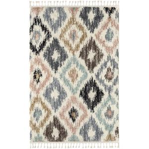 Tapis salon berbere 160x230 multicolore motif géométrique l…