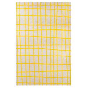 Tapis salon et chambre moderne tissé plat 140x200 cm  Jaune