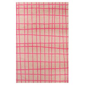 Tapis salon et chambre moderne tissé plat 170x240 cm Rose