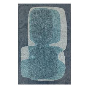 Tapis salon et chambre moderne tissé plat  200x280 cm Bleu