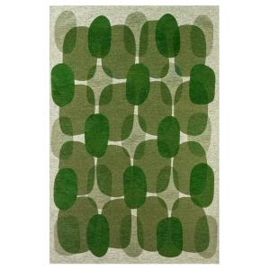 Tapis salon et chambre moderne tissé plat 200x280 cm Vert