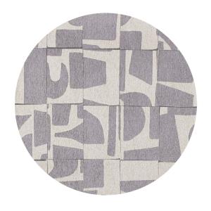 Tapis salon et chambre moderne tissé plat  240x240 cm Gris