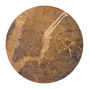 Tapis salon et chambre moderne tissé plat  240x240 cm Jaune