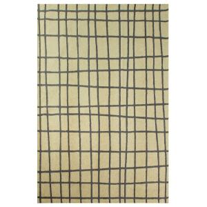 Tapis salon et chambre moderne tissé plat  240x340 cm Noir