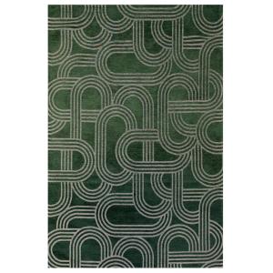 Tapis salon et chambre moderne tissé plat  240x340 cm Vert