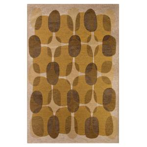 Tapis salon et chambre tissé plat 080x150 cm Marron
