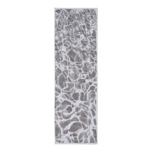 Tapis salon et chambre tissé plat 080x250 cm Gris