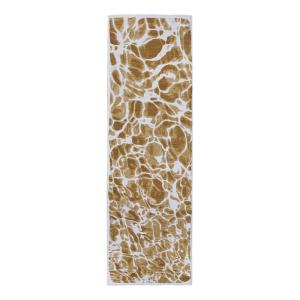 Tapis salon et chambre tissé plat 080x250 cm Jaune