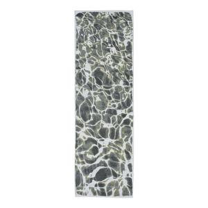 Tapis salon et chambre tissé plat 080x250 cm Vert