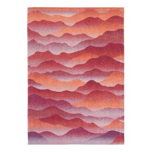 Tapis salon et chambre tissé plat 100x140 cm Rouge