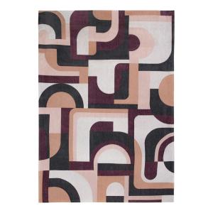 Tapis salon et chambre tissé plat 140x200 cm  Rose