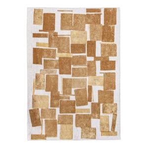 Tapis salon et chambre tissé plat 170x240 cm  Jaune
