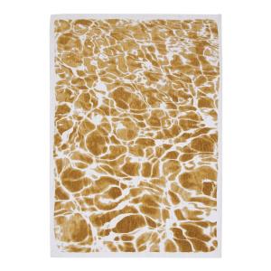 Tapis salon et chambre tissé plat 280x390 cm Jaune