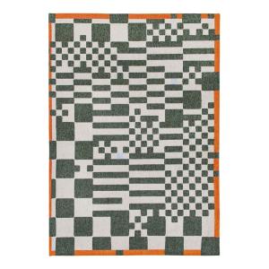 Tapis salon et chambre tissé plat 280x390 cm Vert