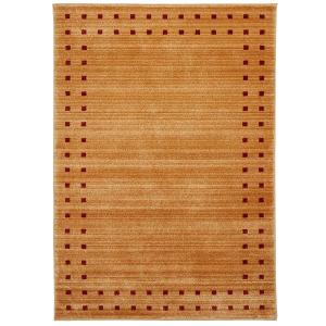 Tapis salon motif simple doux et soyeux, beige 120x180