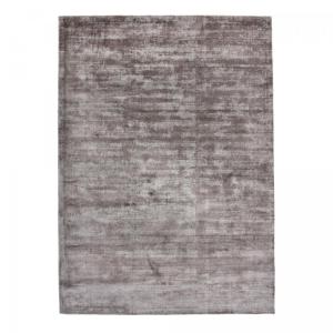 Tapis salon tissé à la main en viscose motif uni soyeux mar…