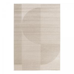 Tapis salon tissé motif géométrique doux et soyeux, beige 2…