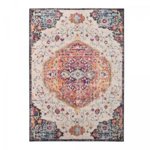 Tapis salon Vintage Oriental - multicolore rouge beige bleu…