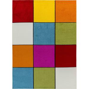 Tapis Scandinave à Carreaux Multicolore 200x275