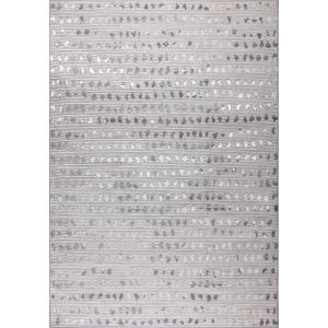 Tapis Scandinave à Pois Gris/Blanc 200x275