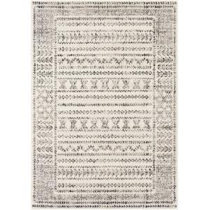 Tapis Scandinave Bohème Blanc/Noir 130x170