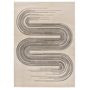 Tapis scandinave crema/noir 160x230 cm