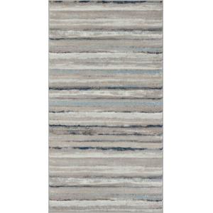 Tapis Scandinave Moderne Blanc/Gris/Bleu 80x150