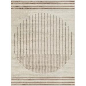 Tapis Scandinave Moderne Brun/Ivoire 120x170