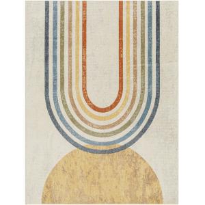 Tapis Scandinave Moderne Lavable en Machine Multicolore/Bei…