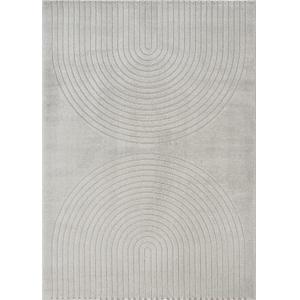 Tapis scandinave moderne salon, gris, 200 x 280 cm