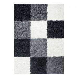 Tapis shaggy 120x170 Gris, noir, crème
