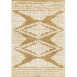 Tapis Shaggy Bohème Camel/Ivoire 160x220
