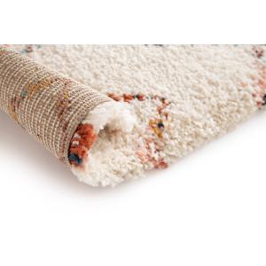 Tapis shaggy design doux et volumineux beige 200 x 290