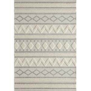 Tapis shaggy intérieur extérieur, crème, 160 x 230 cm