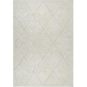 Tapis shaggy moderne poils longs, crème, 160 x 230 cm