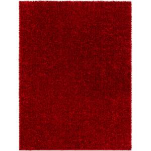 Tapis Shaggy Moderne Rouge 200x275
