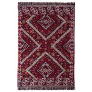 Tapis shaggy rouge 160x230cm