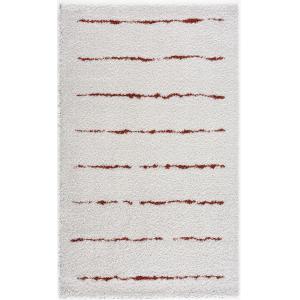 Tapis shaggy salon terracotta 200x290