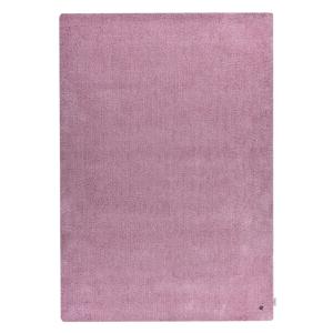 Tapis shaggy - tufté à la main - en polyester - rose 65x135…