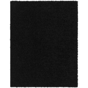 Tapis Shaggy Uni Noir 120x180